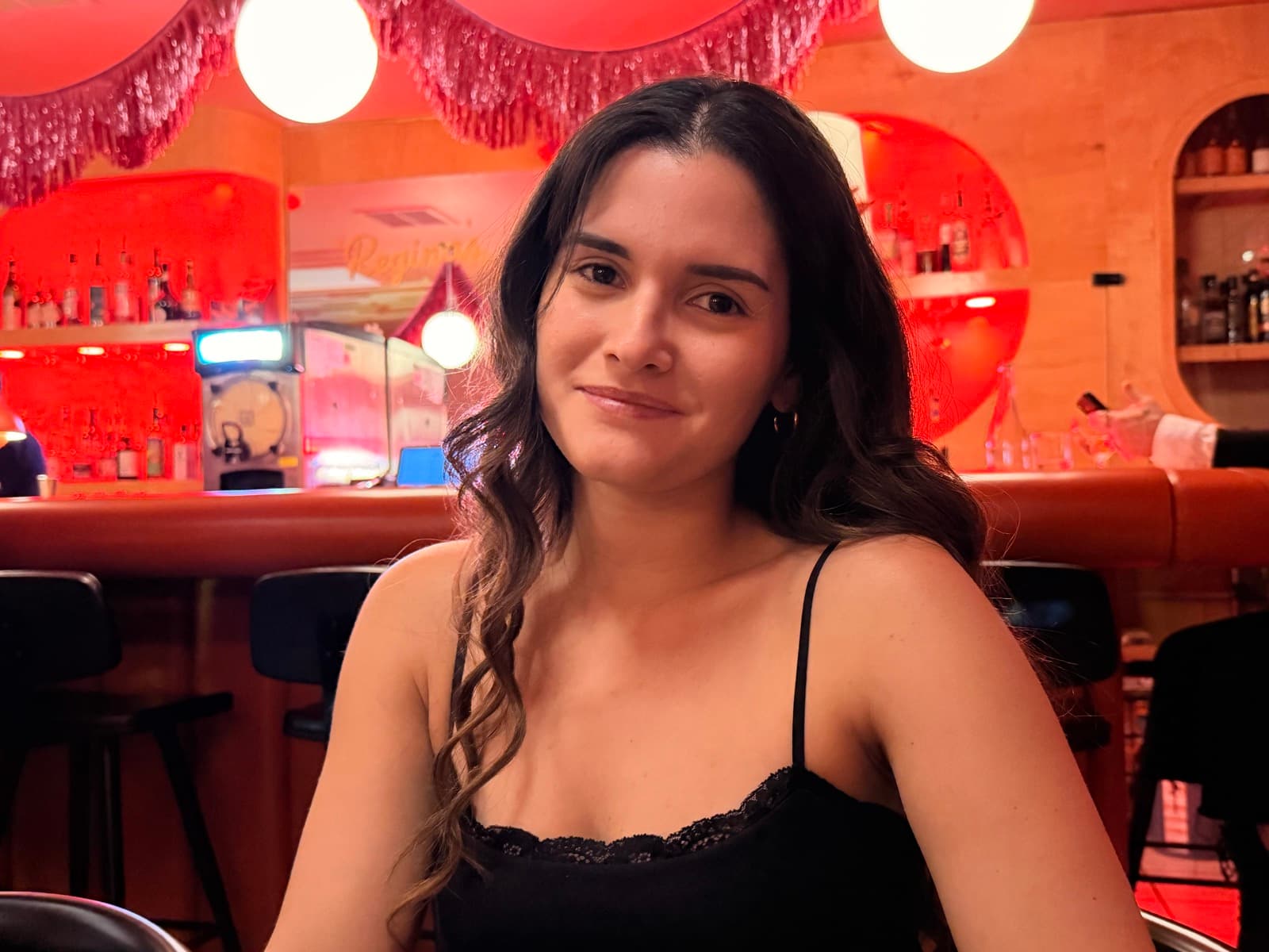 Miriam painting at a wedding