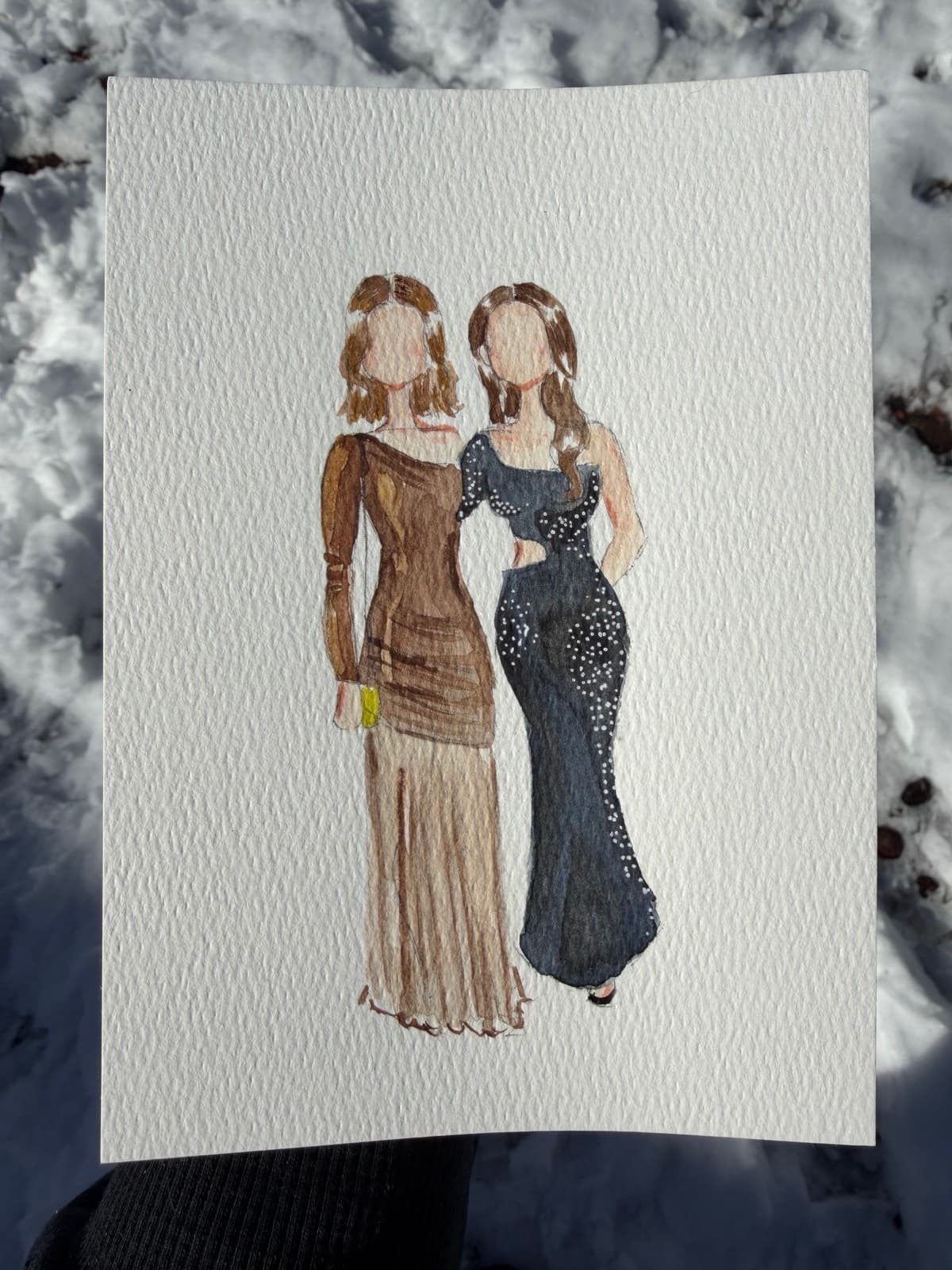 Wedding scene watercolor